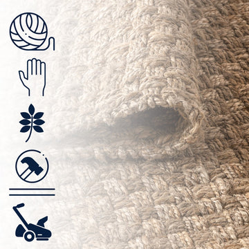 Estera Hand Woven Boucle Chunky Jute Area Rug